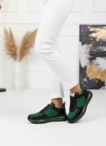 Gucci Lüks Sneaker: Siyah ve Yeşil, Silikon Kaplama Taban ile Cesaret ve Mirasın Buluşması - Görsel 2